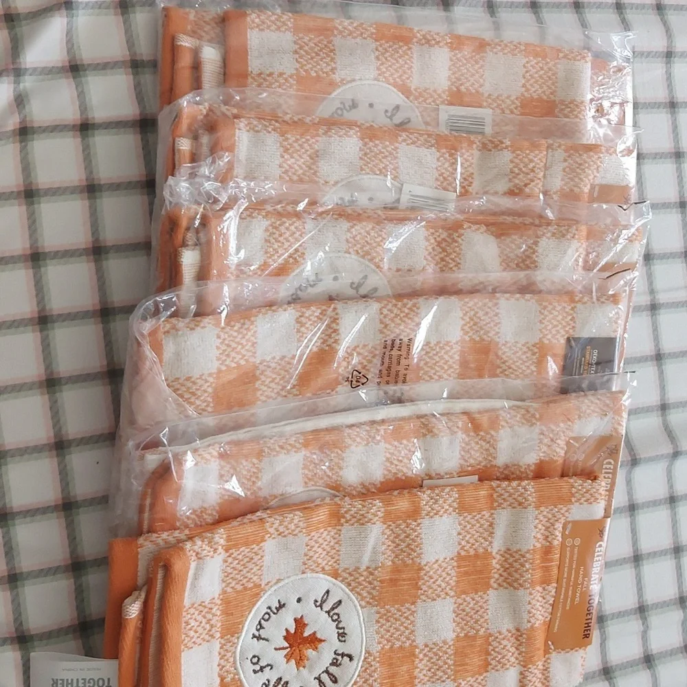 NWT 6 PACK Celebrate Together Fall 'I Love Fall' Hand Towels